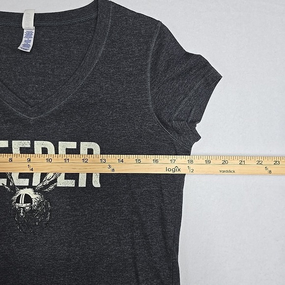 Jack Daniels Tennessee Honey 'Keeper' V-Neck T-Shirt Gray Size Large Promotional - Picture 7 of 9